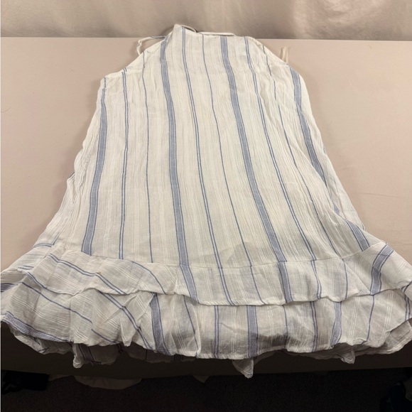 Lagaci Blue and White Striped Maxi Dress SS - Picture 2 of 5